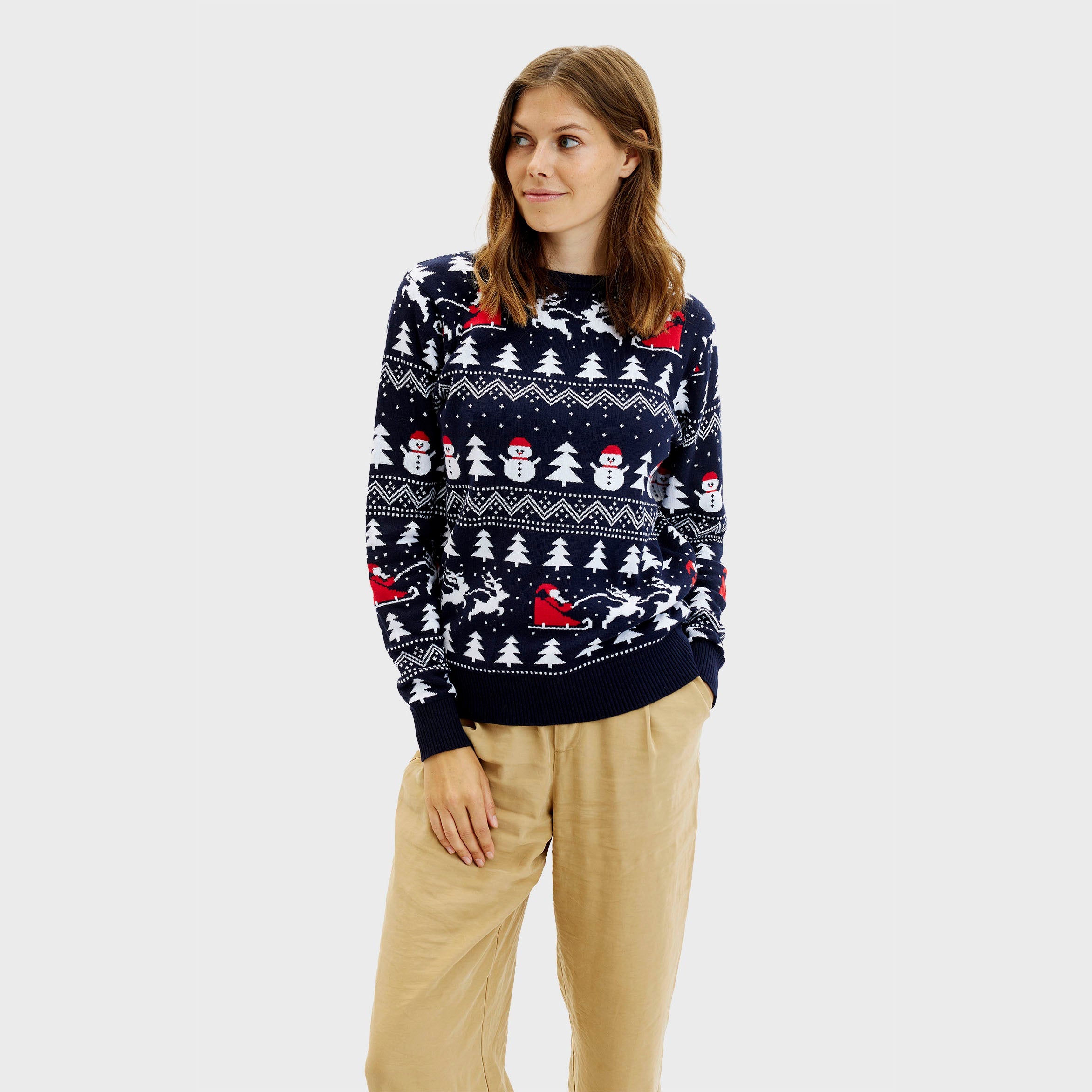 Der Stilvolle Weihnachtspullover - Damen.